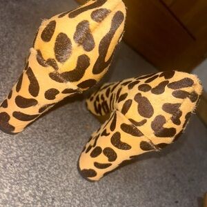 Topshop Animal Print Heels